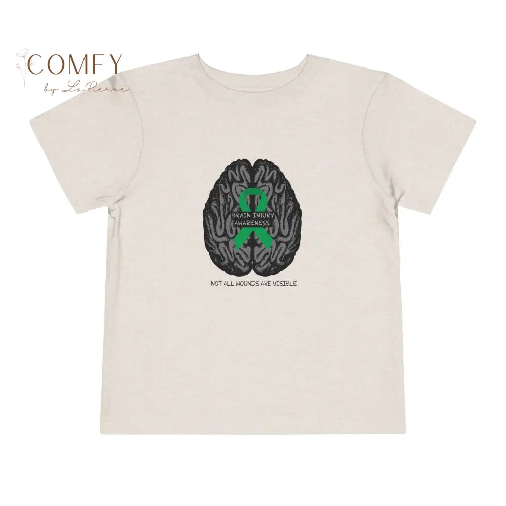 Brain Injury Awareness Toddler Shirt • Pediatric Brain Injury Support Tee • Kids Awareness Graphic T-Shirt • Toddler