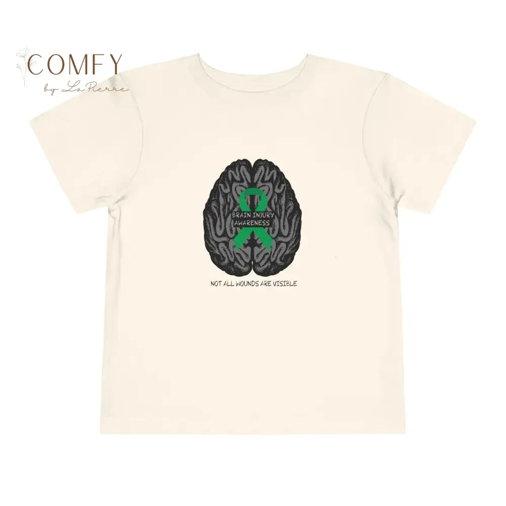 Brain Injury Awareness Toddler Shirt • Pediatric Brain Injury Support Tee • Kids Awareness Graphic T-Shirt • Toddler