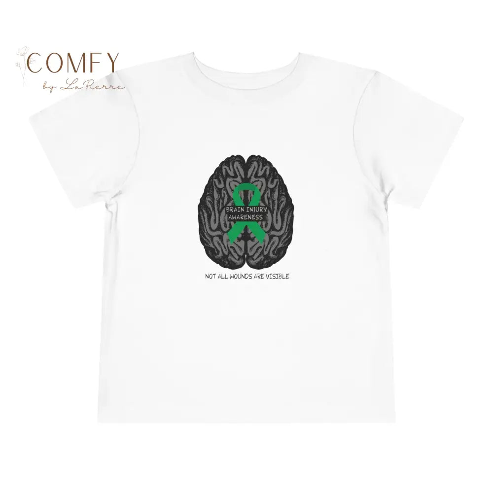 Brain Injury Awareness Toddler Shirt • Pediatric Brain Injury Support Tee • Kids Awareness Graphic T-Shirt • Toddler