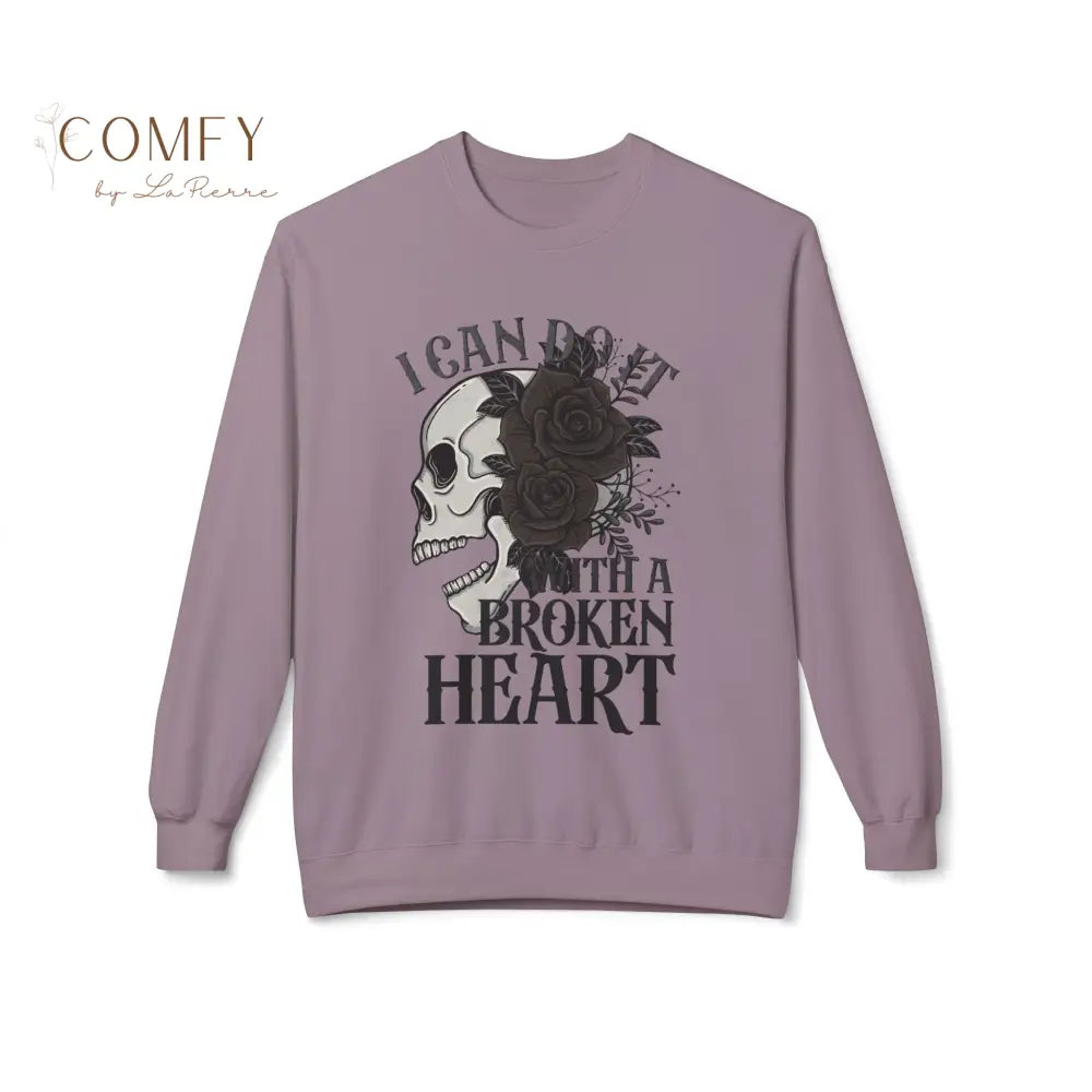 Broken Heart Energy Sweatshirt • Emotional Aesthetic Quote Crewneck • Unisex Softstyle Fleece (S–4XL) Paragon / S