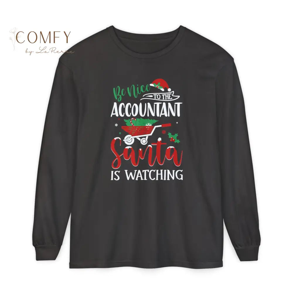 Christmas Accountant Shirt • Holiday CPA Long Sleeve Tee • Festive Accounting & Finance Graphic Shirt • Unisex Long