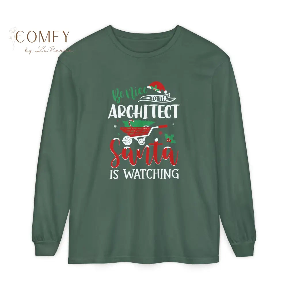 Christmas Architect Shirt • Holiday Architecture Long Sleeve Tee • Festive Designer & Builder Graphic Shirt • Unisex