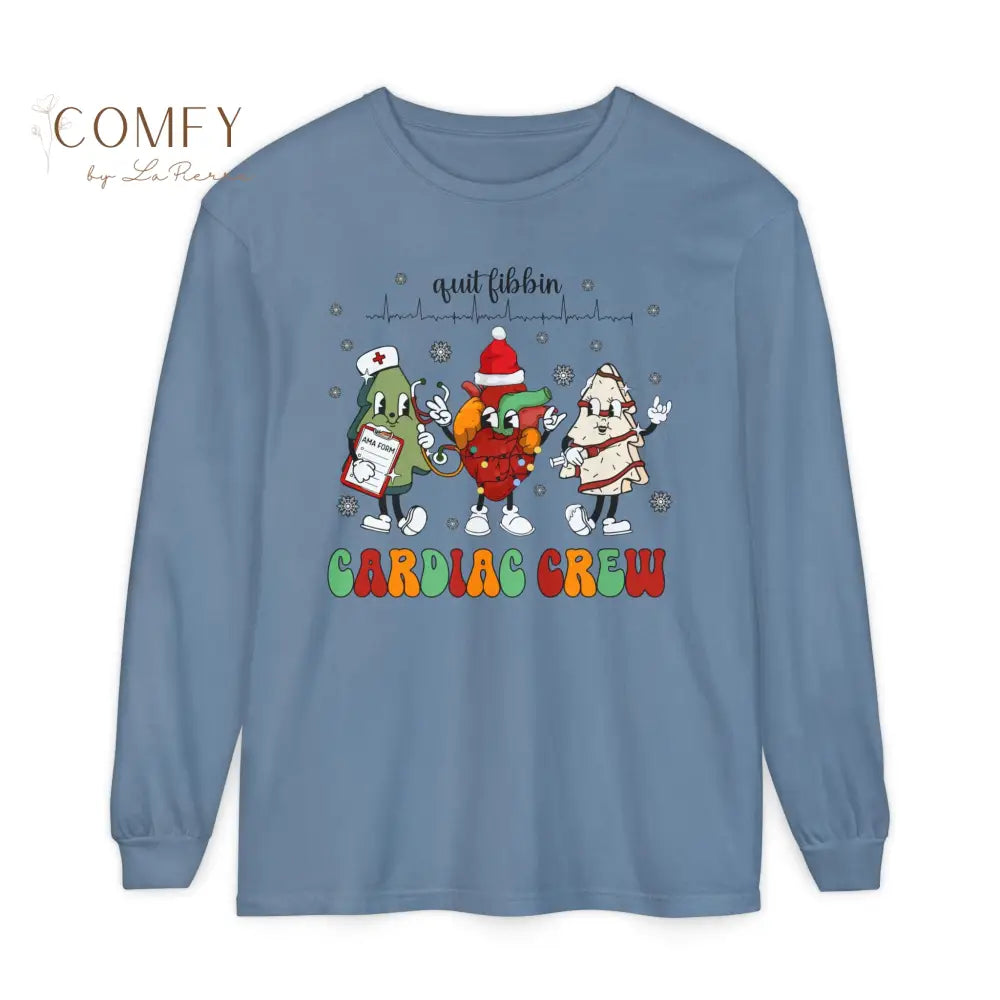 Christmas Cardiac Crew Shirt • Holiday Heart Care Long Sleeve Tee • Festive Cardiology Staff Graphic Shirt • Unisex