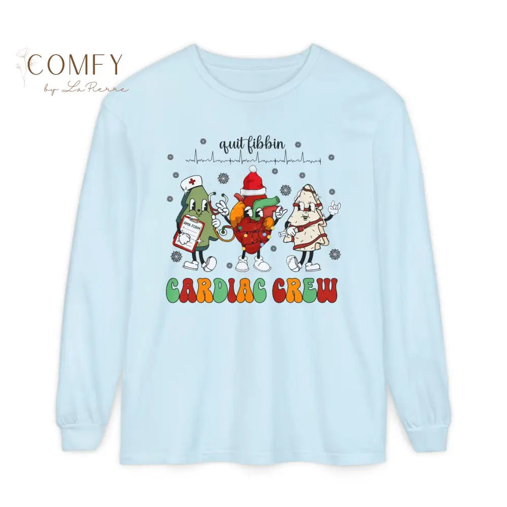 Christmas Cardiac Crew Shirt • Holiday Heart Care Long Sleeve Tee • Festive Cardiology Staff Graphic Shirt • Unisex