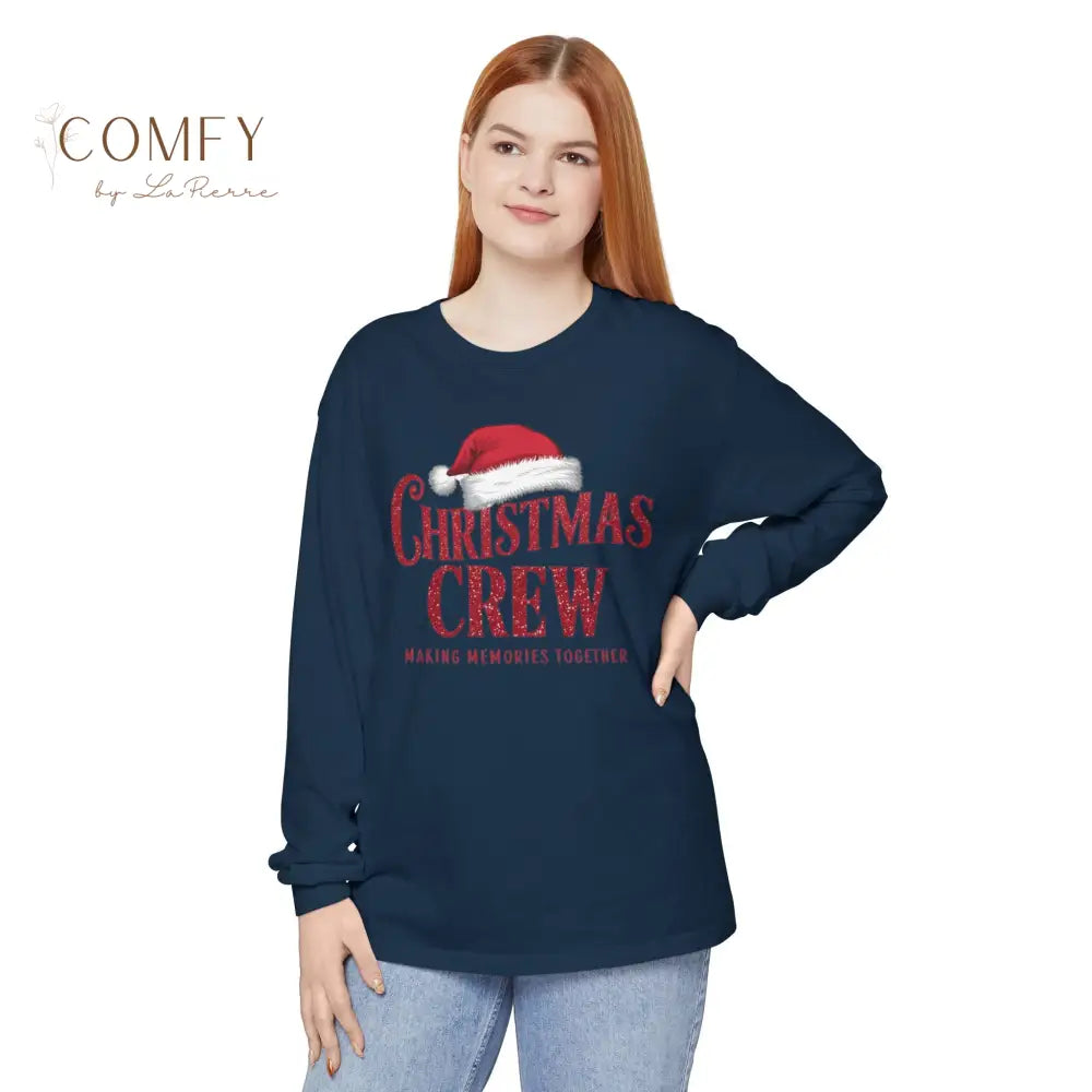 Christmas Crew Family Matching Shirts • Holiday Family Long Sleeve Tees • Festive Matching Christmas Outfits • Unisex