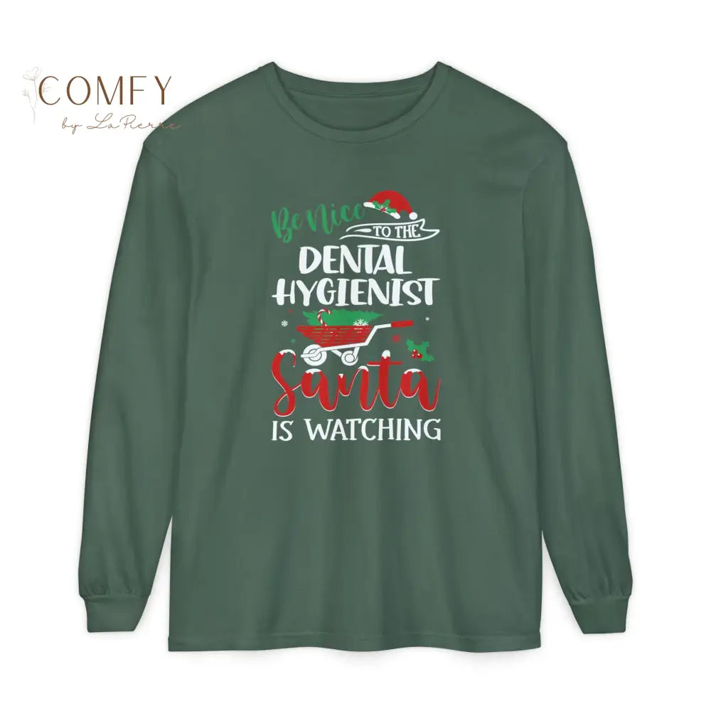 Christmas Dental Hygienist Shirt • Holiday Dental Hygiene Long Sleeve Tee • Festive Tooth Care Graphic Shirt • Unisex