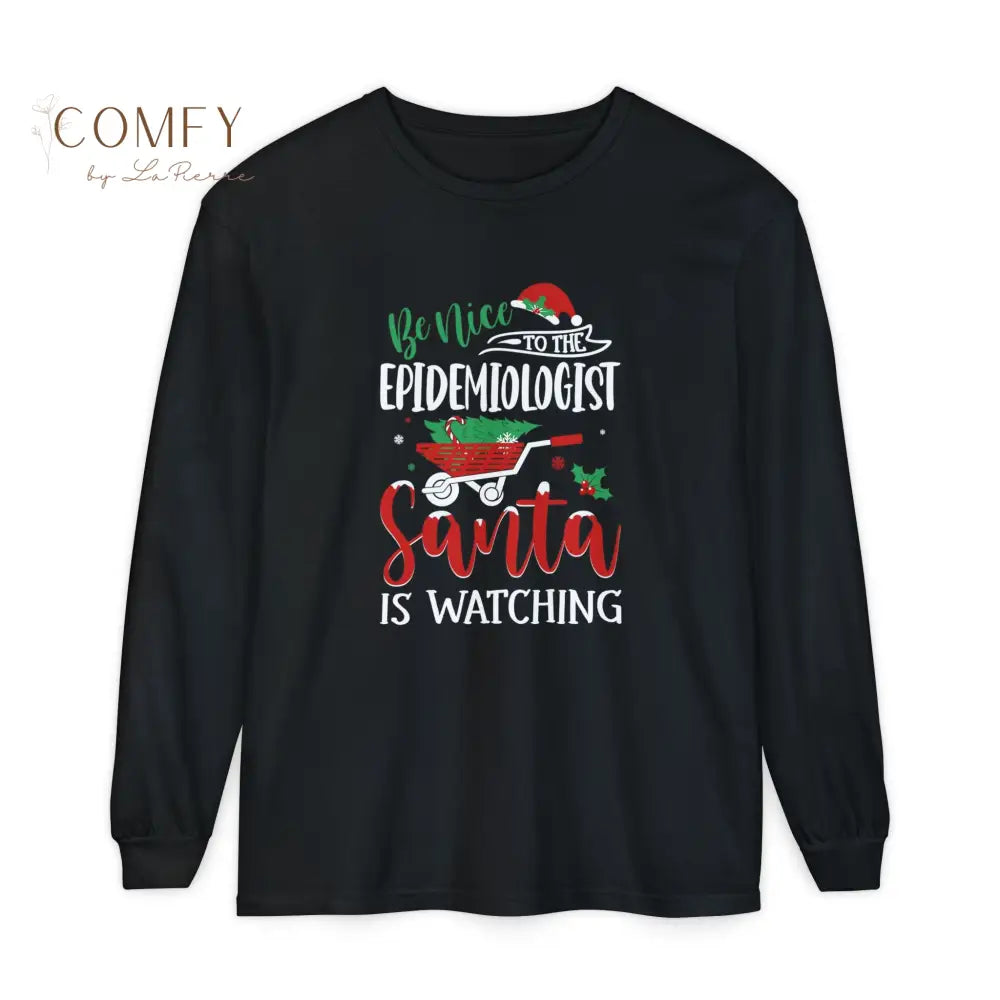 Christmas Epidemiologist Shirt • Holiday Public Health Long Sleeve Tee • Festive Epidemiology Graphic Shirt • Unisex