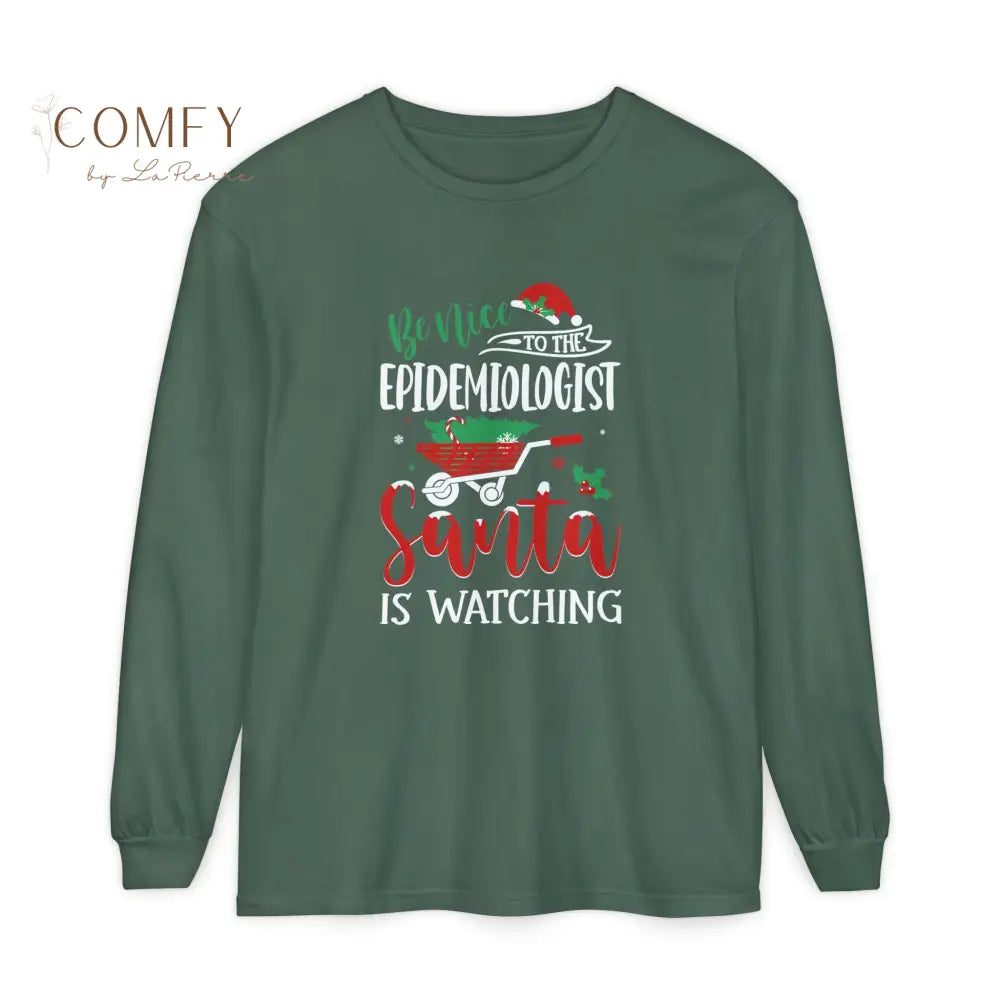 Christmas Epidemiologist Shirt • Holiday Public Health Long Sleeve Tee • Festive Epidemiology Graphic Shirt • Unisex