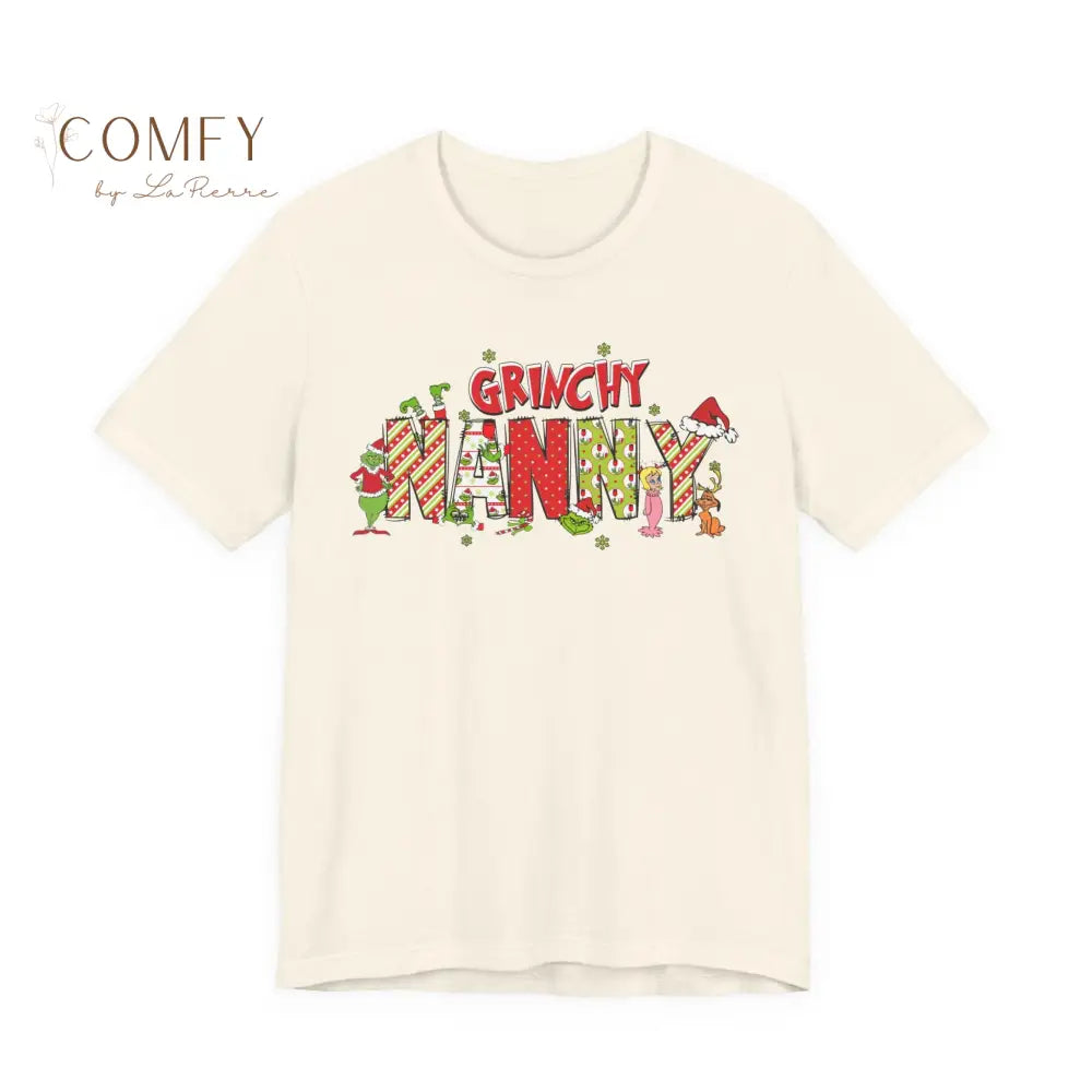 Christmas Grinchy Nanny shirt - Unisex Jersey Short Sleeve Tee (XS-5XL) T-Shirt