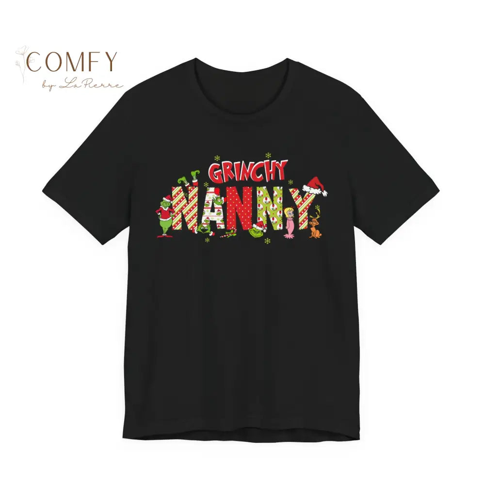 Christmas Grinchy Nanny shirt - Unisex Jersey Short Sleeve Tee (XS-5XL) T-Shirt