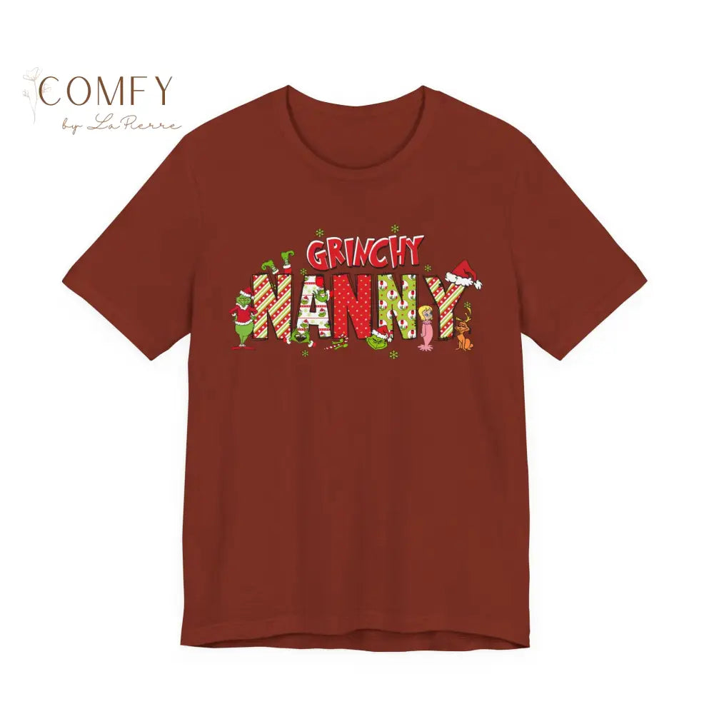 Christmas Grinchy Nanny shirt - Unisex Jersey Short Sleeve Tee (XS-5XL) T-Shirt