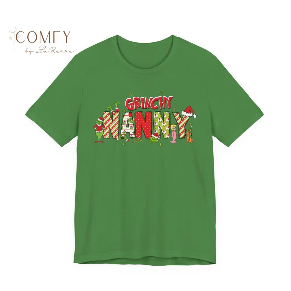 Christmas Grinchy Nanny shirt - Unisex Jersey Short Sleeve Tee (XS-5XL) T-Shirt