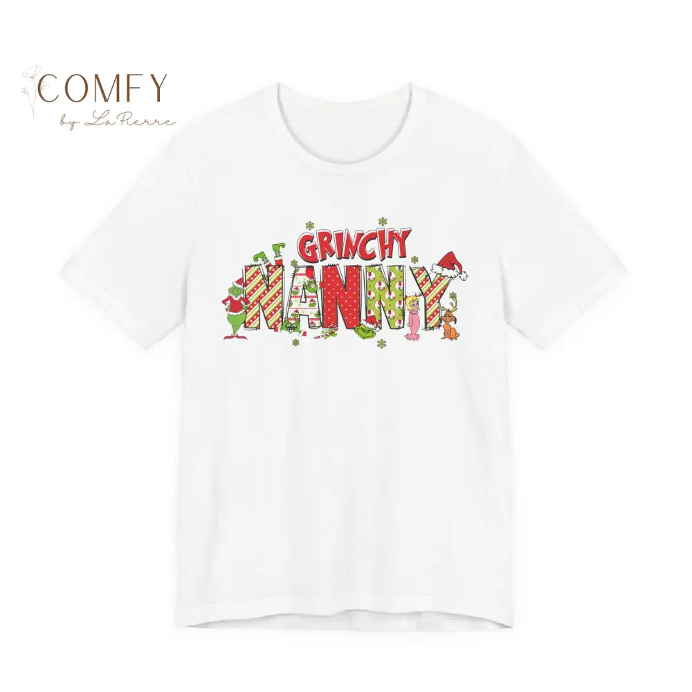 Christmas Grinchy Nanny shirt - Unisex Jersey Short Sleeve Tee (XS-5XL) T-Shirt