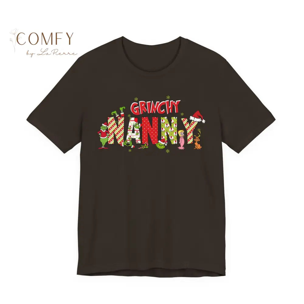 Christmas Grinchy Nanny shirt - Unisex Jersey Short Sleeve Tee (XS-5XL) T-Shirt