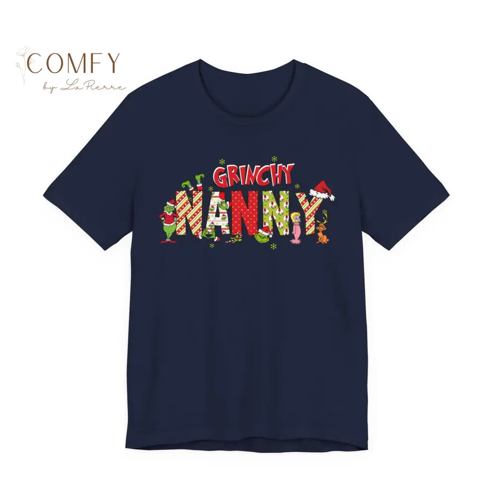 Christmas Grinchy Nanny shirt - Unisex Jersey Short Sleeve Tee (XS-5XL) T-Shirt