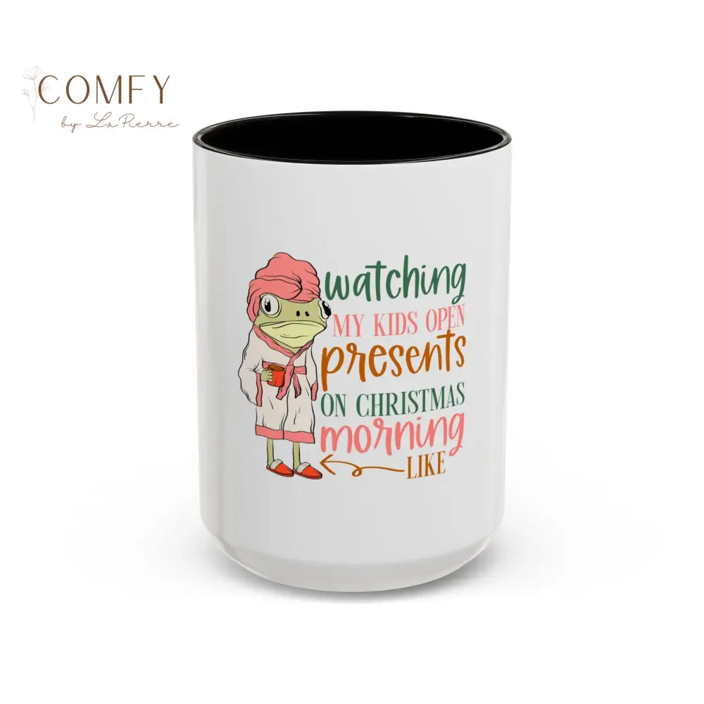Christmas Morning Mug • “Watching My Kids Open Presents” Holiday Coffee Cup • Funny Mom Christmas Mug • Gift for Moms