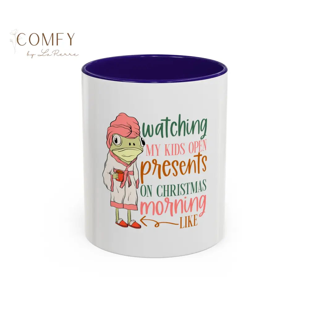 Christmas Morning Mug • “Watching My Kids Open Presents” Holiday Coffee Cup • Funny Mom Christmas Mug • Gift for Moms