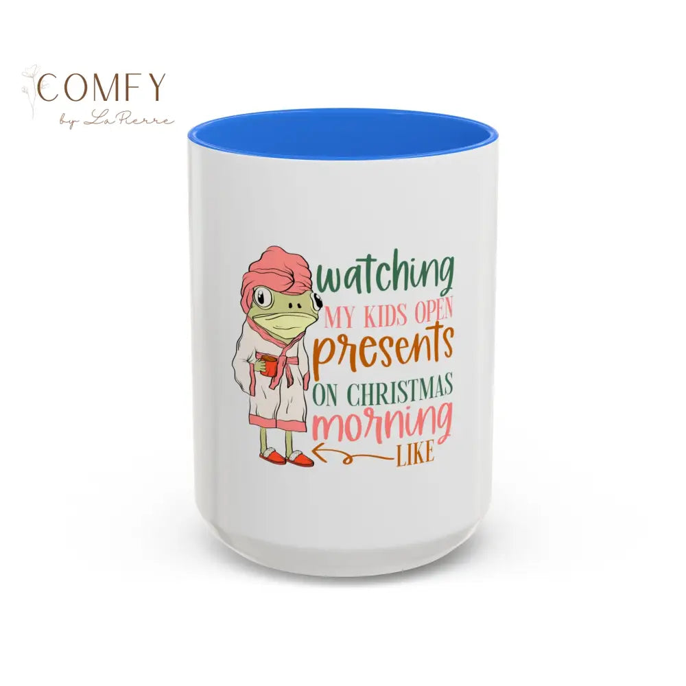 Christmas Morning Mug • “Watching My Kids Open Presents” Holiday Coffee Cup • Funny Mom Christmas Mug • Gift for Moms