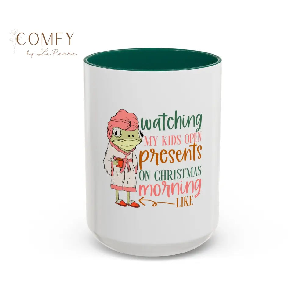 Christmas Morning Mug • “Watching My Kids Open Presents” Holiday Coffee Cup • Funny Mom Christmas Mug • Gift for Moms