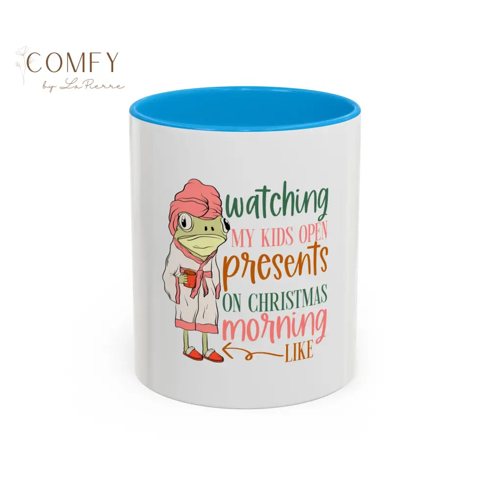 Christmas Morning Mug • “Watching My Kids Open Presents” Holiday Coffee Cup • Funny Mom Christmas Mug • Gift for Moms