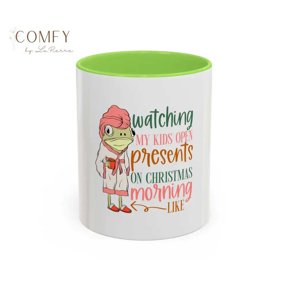 Christmas Morning Mug • “Watching My Kids Open Presents” Holiday Coffee Cup • Funny Mom Christmas Mug • Gift for Moms