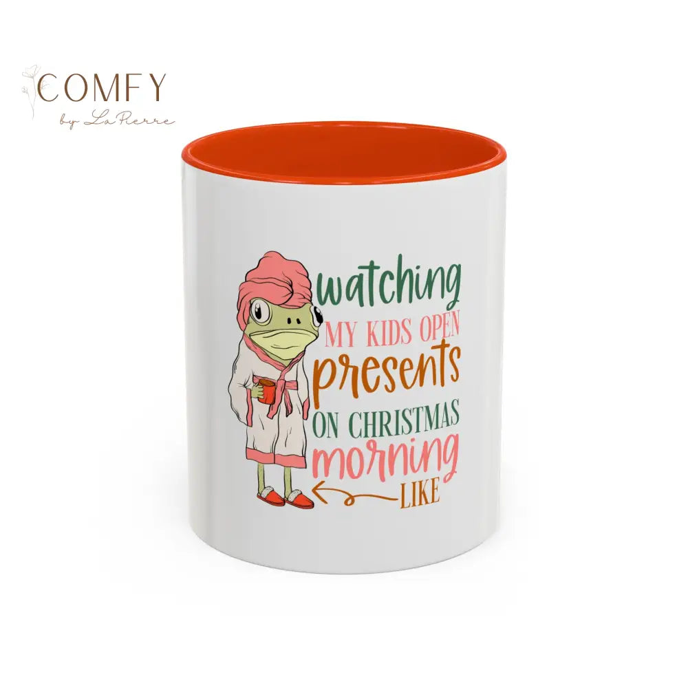 Christmas Morning Mug • “Watching My Kids Open Presents” Holiday Coffee Cup • Funny Mom Christmas Mug • Gift for Moms