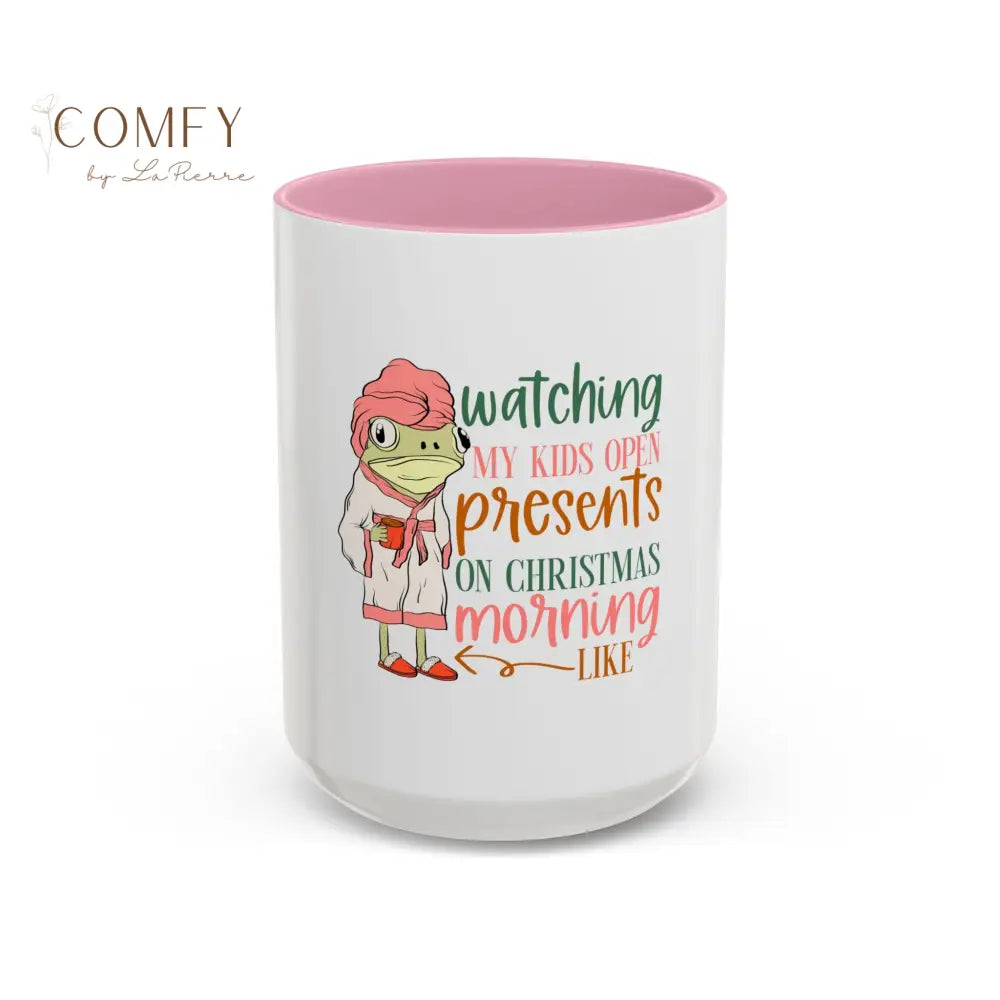 Christmas Morning Mug • “Watching My Kids Open Presents” Holiday Coffee Cup • Funny Mom Christmas Mug • Gift for Moms