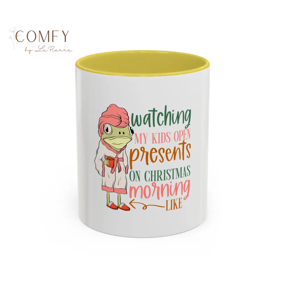 Christmas Morning Mug • “Watching My Kids Open Presents” Holiday Coffee Cup • Funny Mom Christmas Mug • Gift for Moms