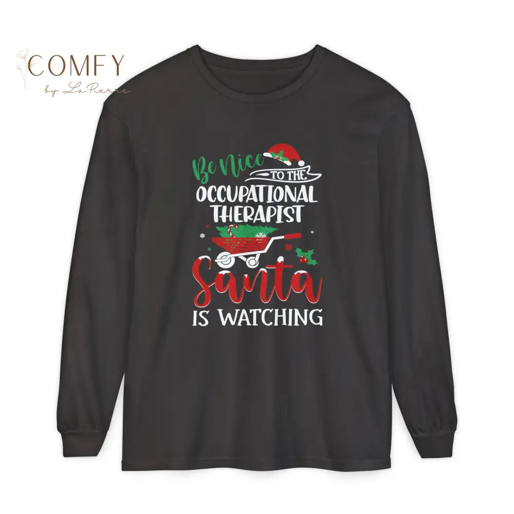 Christmas Occupational Therapist Shirt • Holiday OT Long Sleeve Tee • Festive Therapy Professional Graphic Shirt