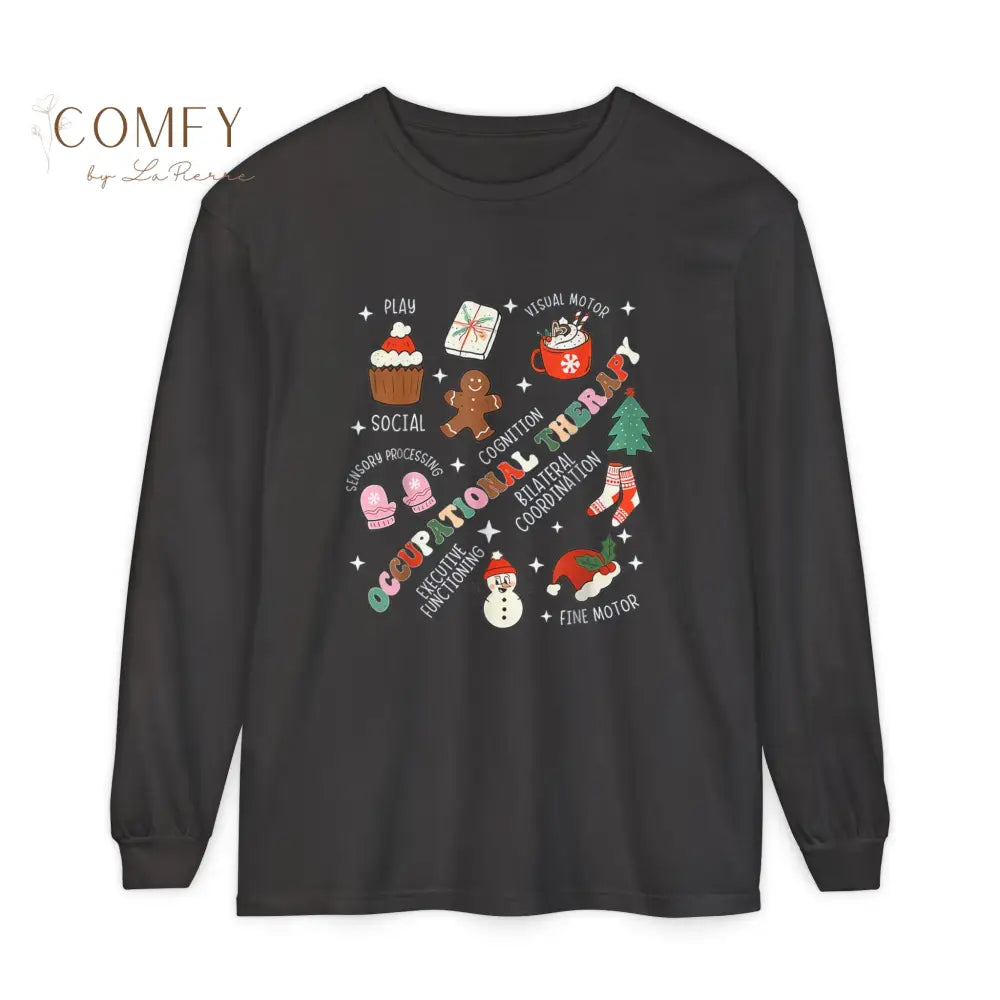 Christmas Occupational Therapy Shirt • Holiday OT Long Sleeve Tee • Festive Therapist Graphic Shirt • Unisex Long