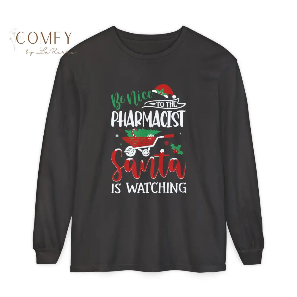 Christmas Pharmacist Shirt • Holiday Pharmacy Worker Long Sleeve Tee • Festive Medication & Rx Graphic Shirt • Unisex