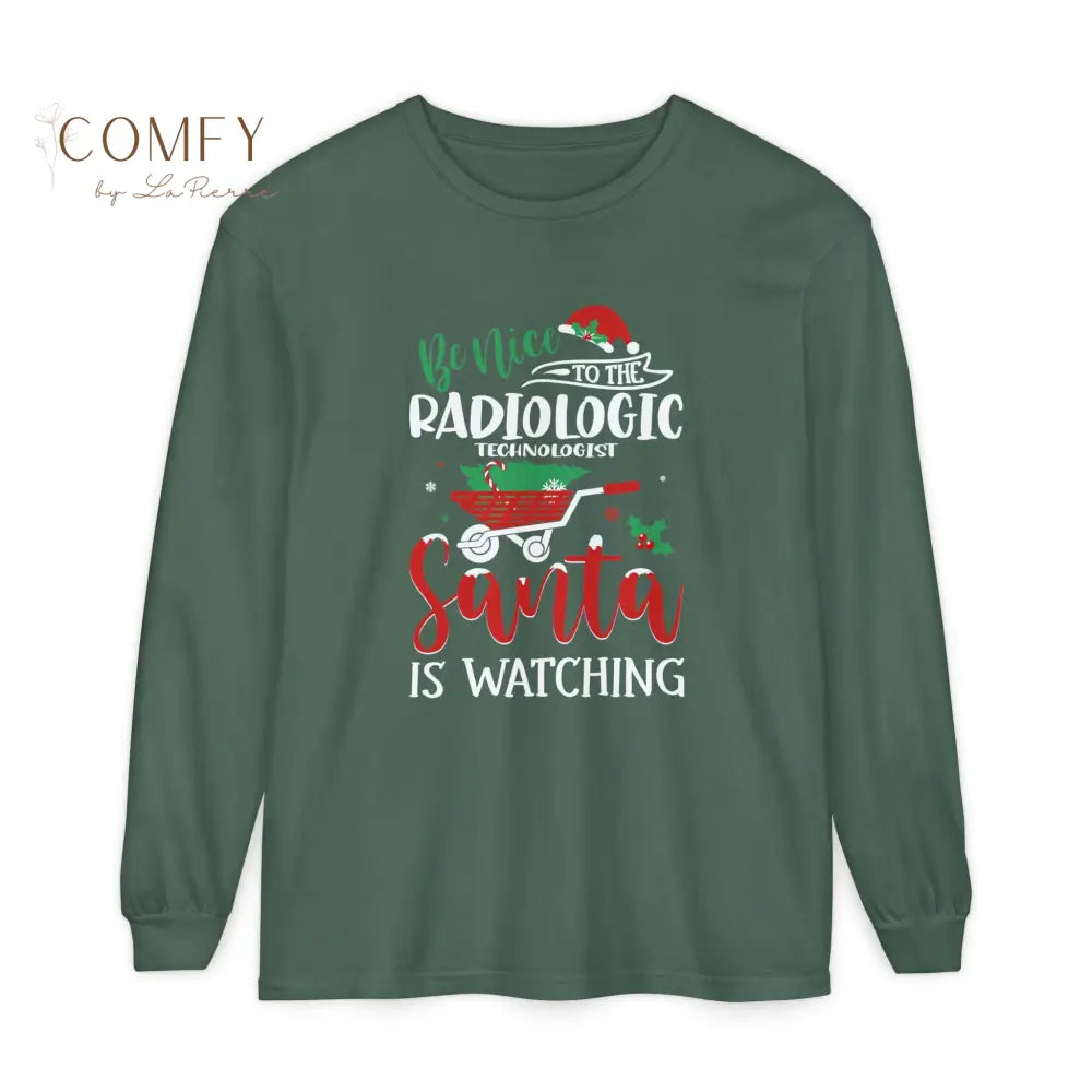 Christmas Radiology Technician Shirt • Holiday Rad Tech Long Sleeve Tee • Festive Medical Imaging Graphic Shirt
