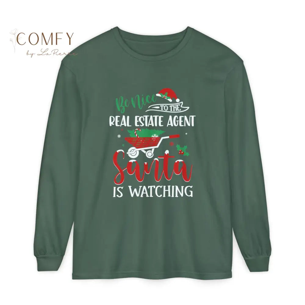 Christmas Real Estate Agent Shirt • Holiday Realtor Long Sleeve Tee • Festive Real Estate Professional Graphic Shirt