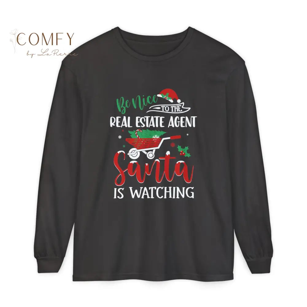 Christmas Real Estate Agent Shirt • Holiday Realtor Long Sleeve Tee • Festive Real Estate Professional Graphic Shirt