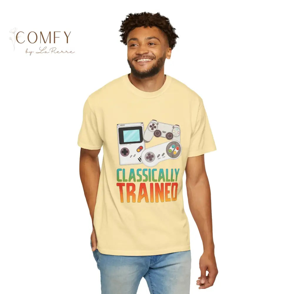 Classically Trained Gamer T-Shirt — Retro Game Console Graphic Tee (S-4XL) T-Shirt