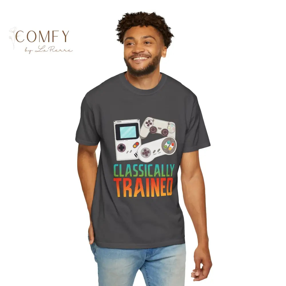 Classically Trained Gamer T-Shirt — Retro Game Console Graphic Tee (S-4XL) T-Shirt