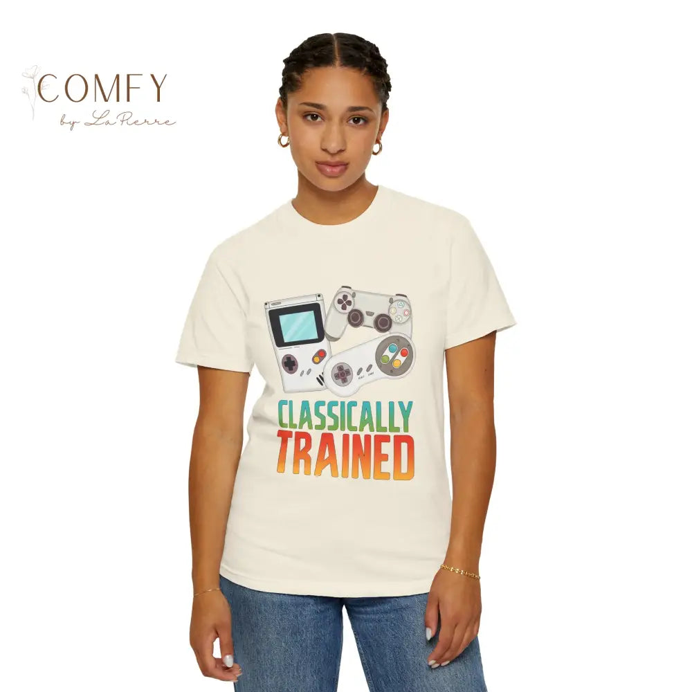 Classically Trained Gamer T-Shirt — Retro Game Console Graphic Tee (S-4XL) T-Shirt