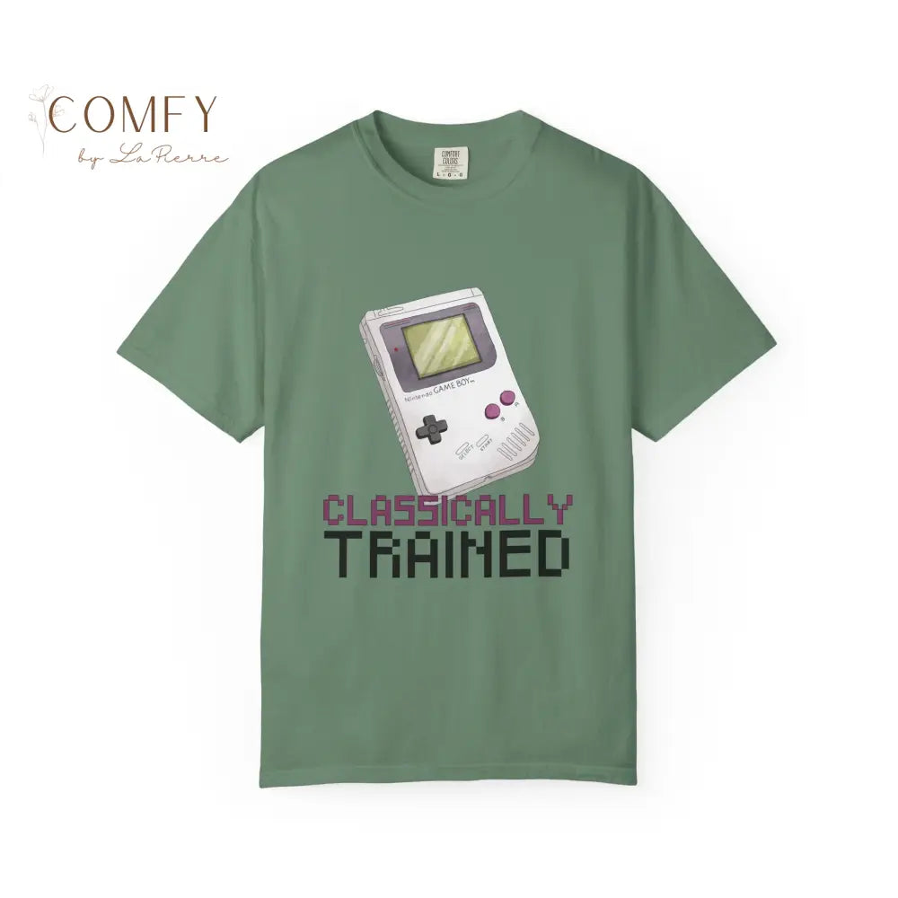 Classically Trained Retro Video Game T-Shirt — Gamer Nostalgia Tee Light Green / S T-Shirt