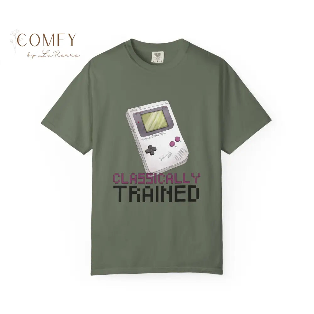 Classically Trained Retro Video Game T-Shirt — Gamer Nostalgia Tee Moss / S T-Shirt