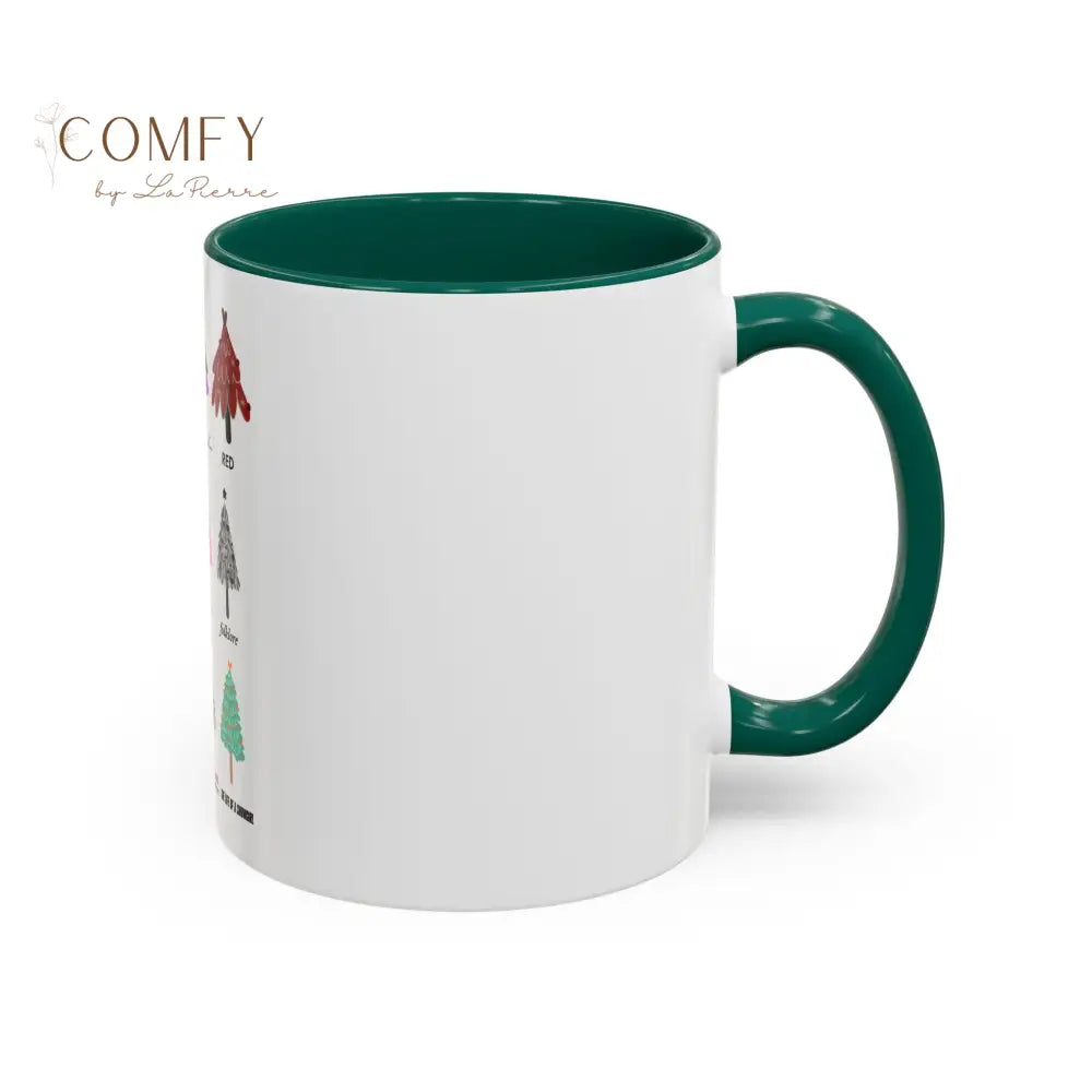 Colorful Holiday Tree Mug - 11oz & 15oz - Festive Ceramic Coffee Cup for Winter Celebrations Mug