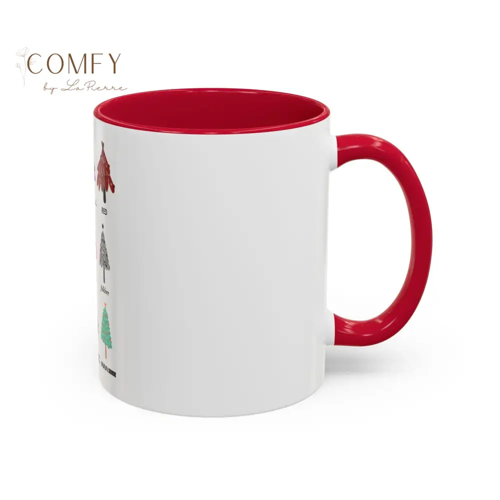 Colorful Holiday Tree Mug - 11oz & 15oz - Festive Ceramic Coffee Cup for Winter Celebrations Mug