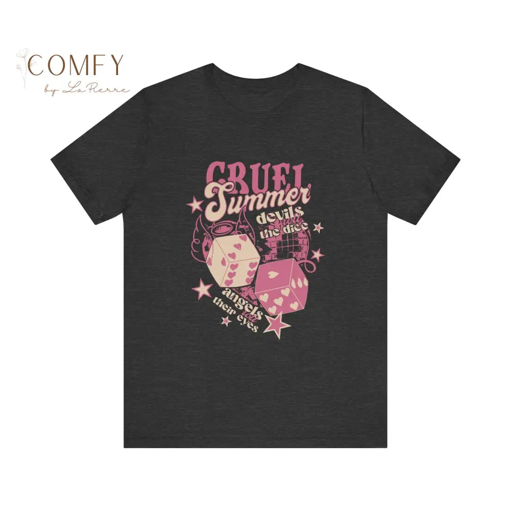 Cruel Summer Aesthetic Tee • Soft Pastel Graphic Shirt • Unisex Jersey T-Shirt (S–3XL) T-Shirt