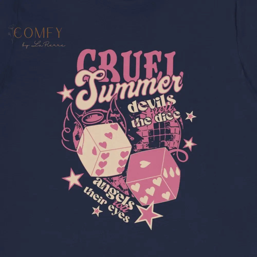 Cruel Summer Aesthetic Tee • Soft Pastel Graphic Shirt • Unisex Jersey T-Shirt (S–3XL) T-Shirt