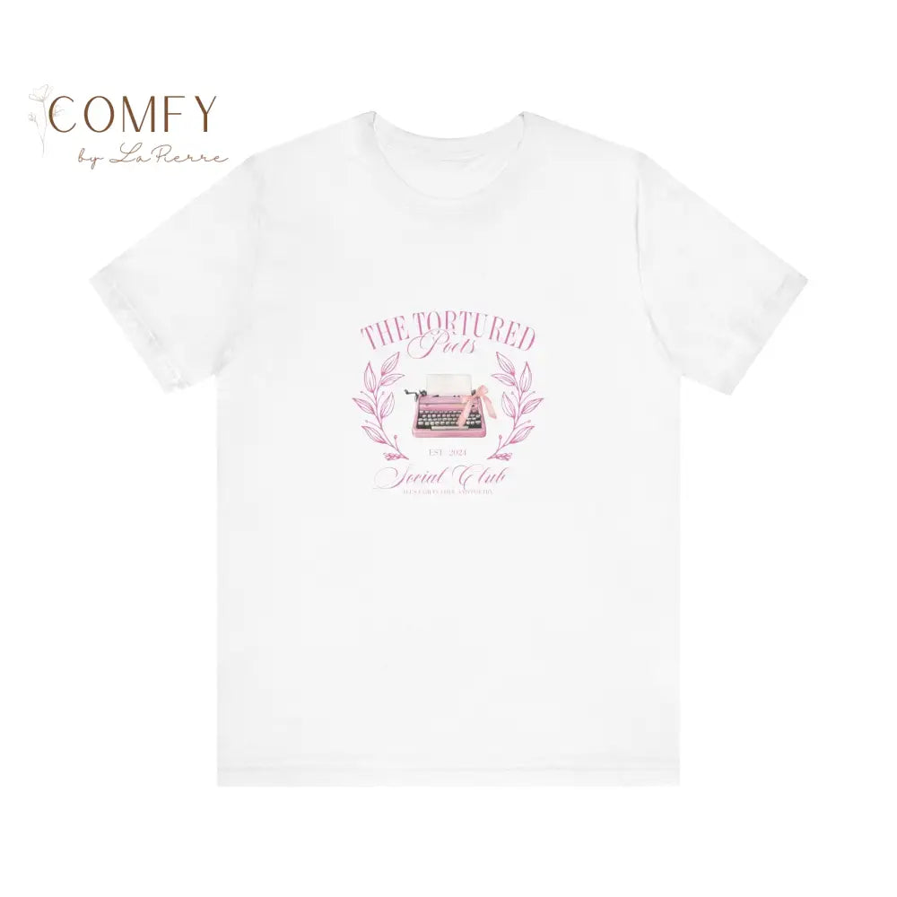 Emotional Poets Era Tee • Soft Aesthetic TTPD-Inspired Shirt • Unisex Jersey Short Sleeve T-Shirt White / S T-Shirt