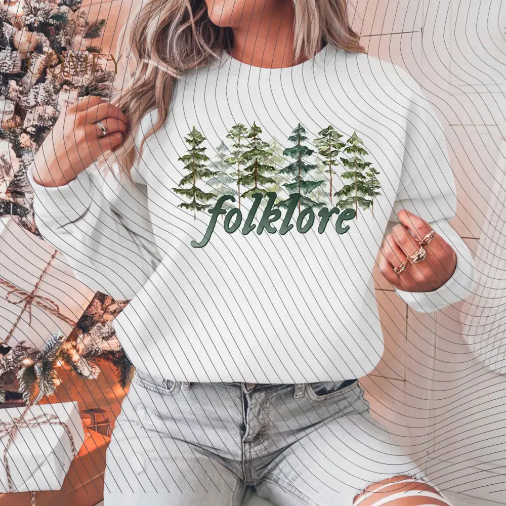 Folklore Forest Crewneck Unisex Sweatshirt (S-4XL) Sweatshirt