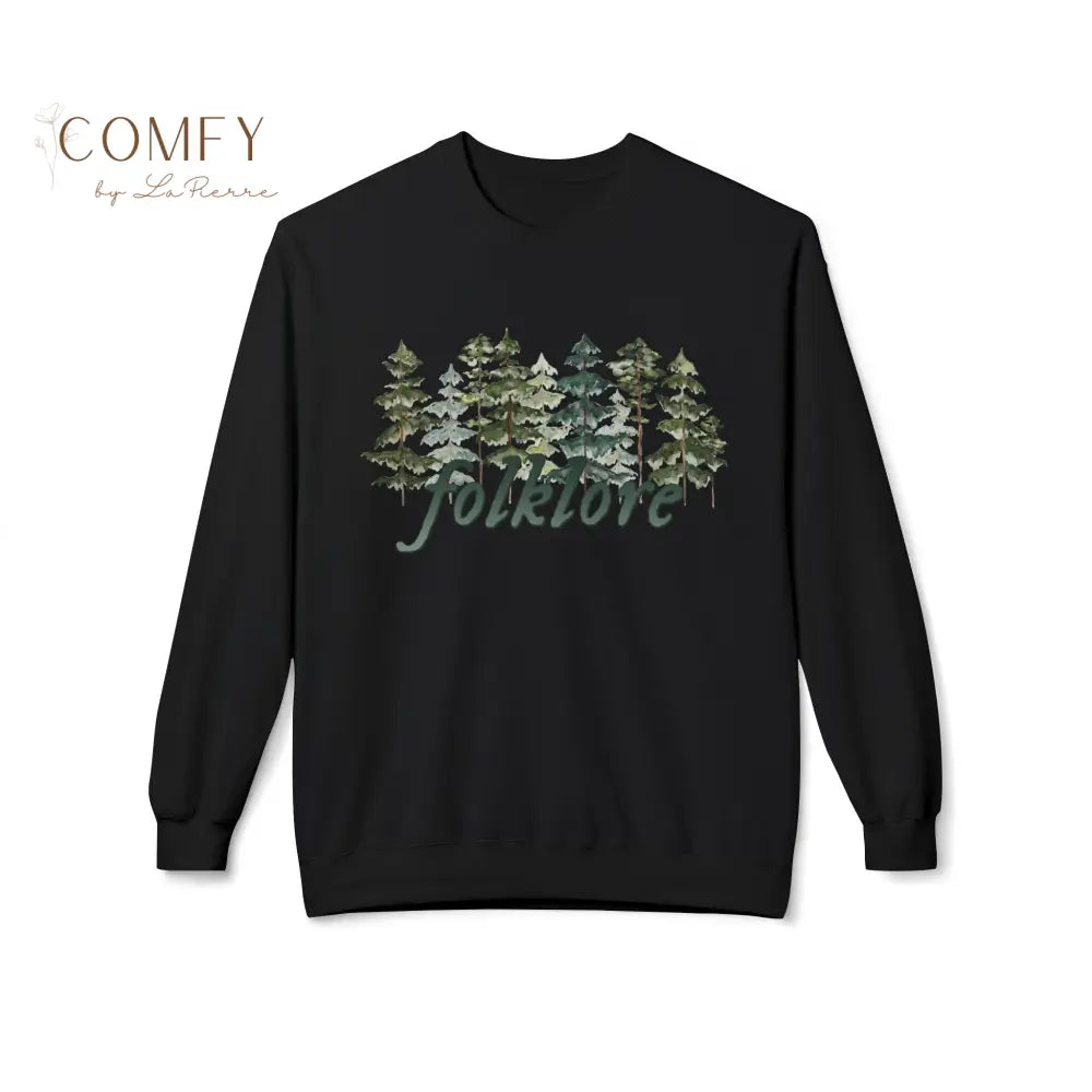 Folklore Forest Crewneck Unisex Sweatshirt (S-4XL) Black / S Sweatshirt
