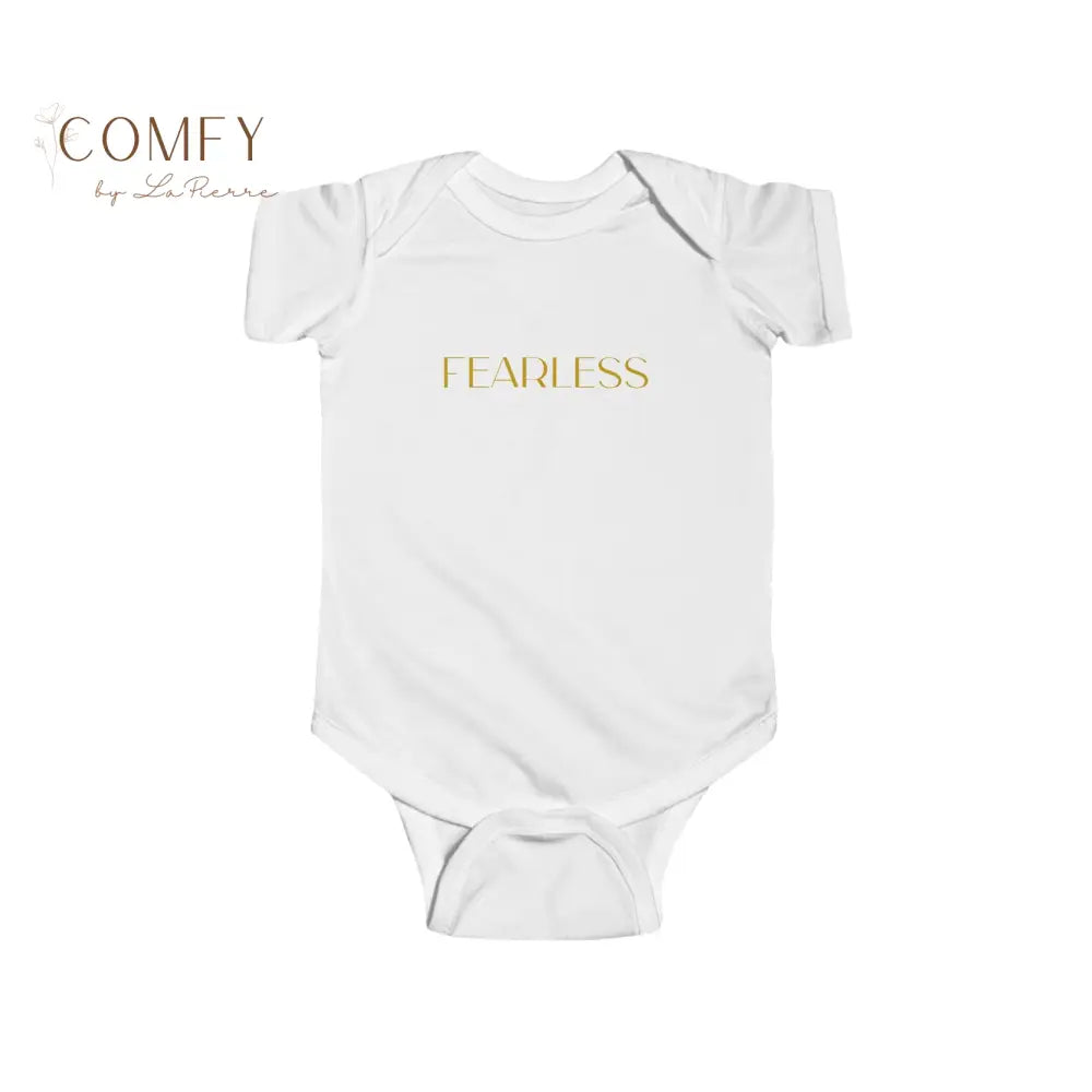 Fearless Little One Baby Bodysuit • Cute Inspirational Baby Onesie • Brave & Bold Infant Outfit • Baby One-Piece NB–24