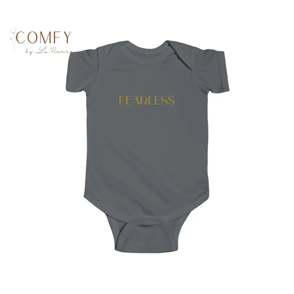 Fearless Little One Baby Bodysuit • Cute Inspirational Baby Onesie • Brave & Bold Infant Outfit • Baby One-Piece NB–24