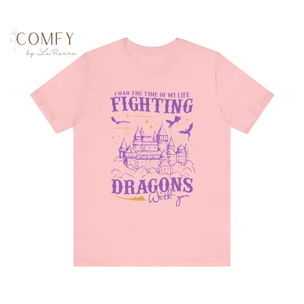 “Fighting Dragons With You” Inspired Tee • Nostalgic Friendship Era Shirt • Unisex Short Sleeve T-Shirt T-Shirt