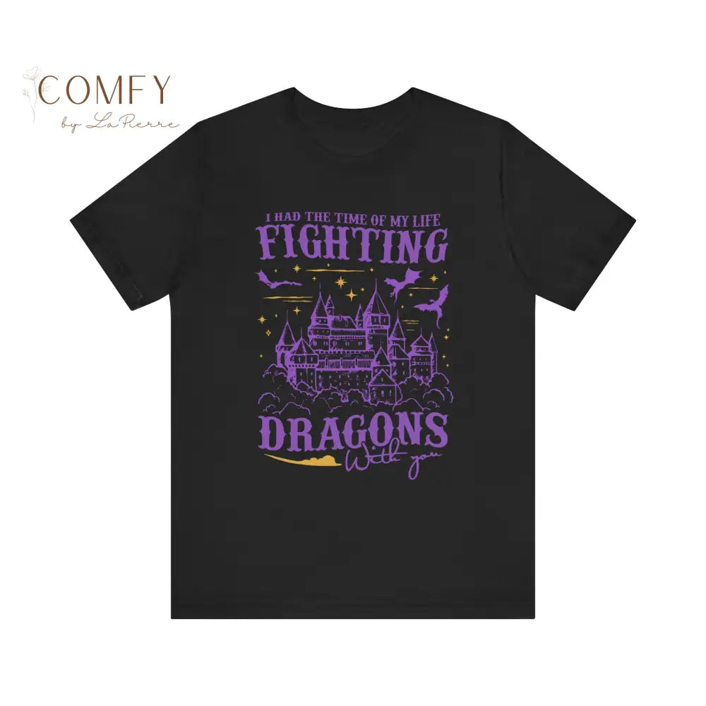 “Fighting Dragons With You” Inspired Tee • Nostalgic Friendship Era Shirt • Unisex Short Sleeve T-Shirt T-Shirt